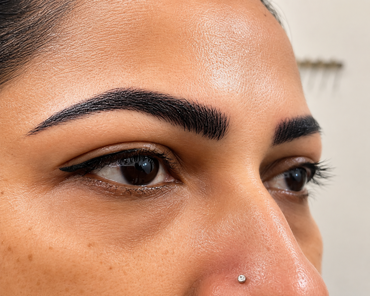Eyebrow beauty service at Amrutha Salon