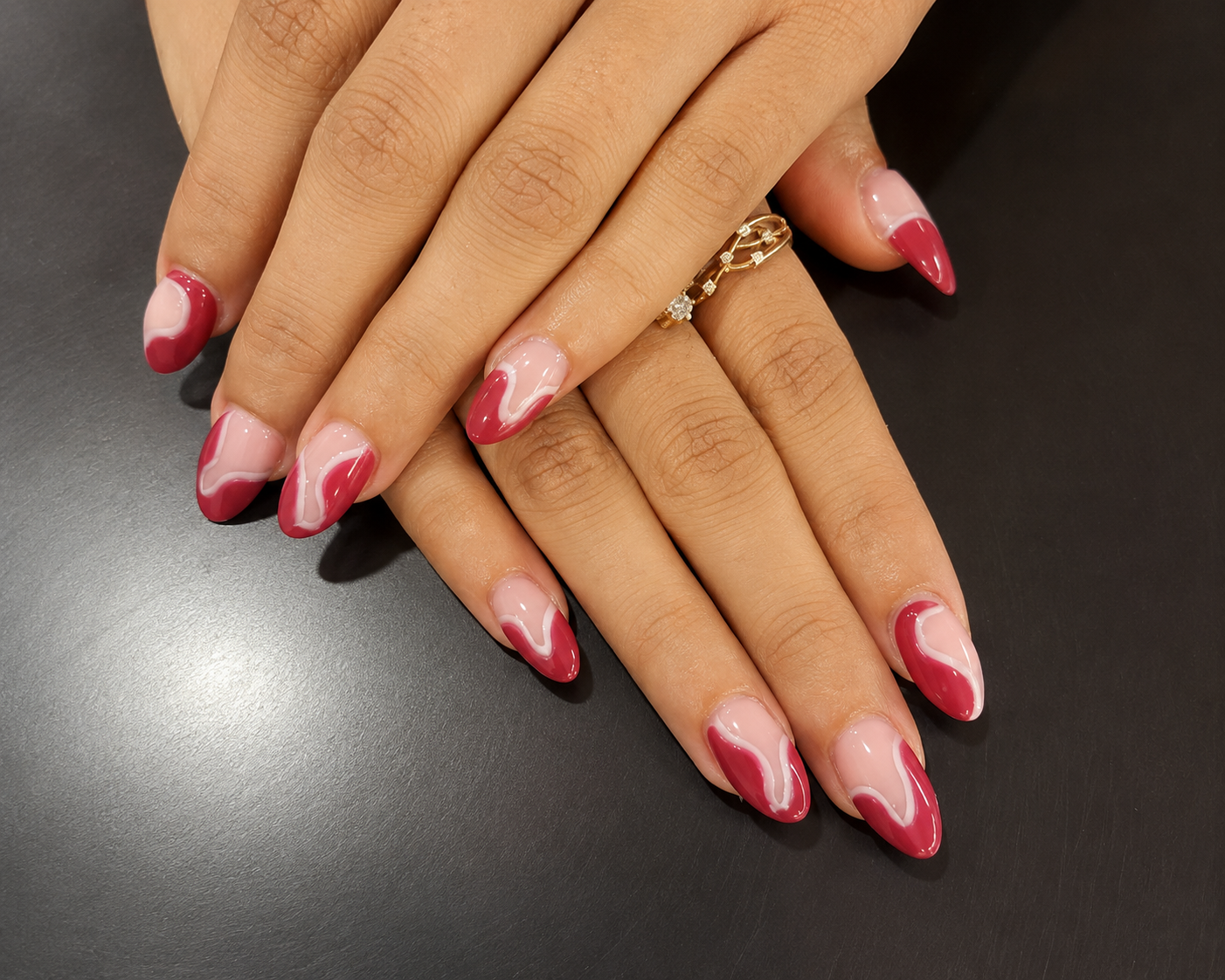 Creative nail design at Amrutha Salon