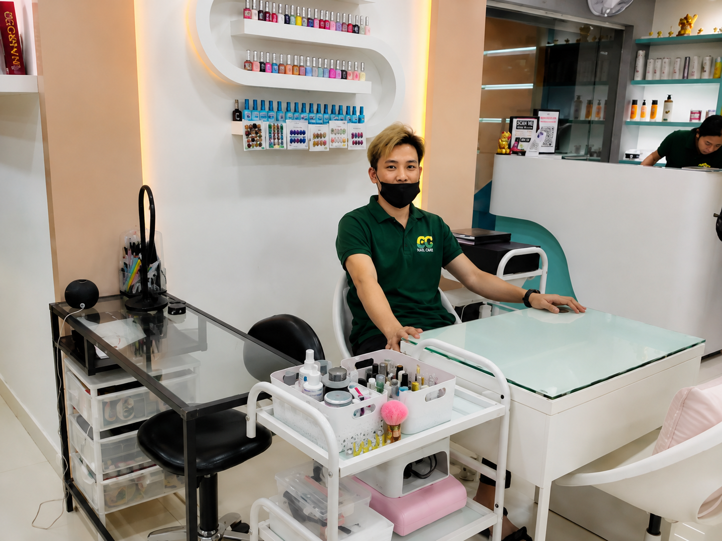 Amrutha Salon store and reception area
